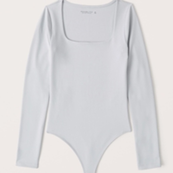 Abercrombie Long-Sleeve Seamless Squareneck Bodysuit - Picture 1 of 1